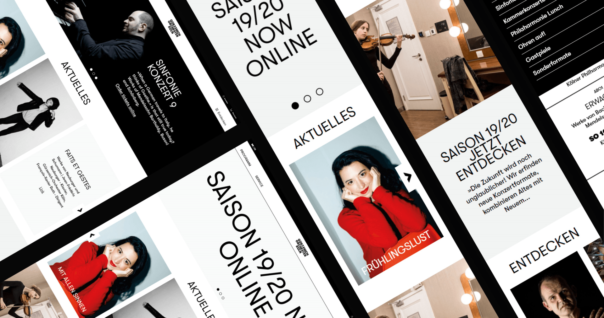 Projektüberblick – Guerzenich Orchester | Django, Django Framework, User-Experience Workshop, Responsive, Personas-Modellierung, User Centered Design, Design, Mobile-First, Relaunch, Redesign