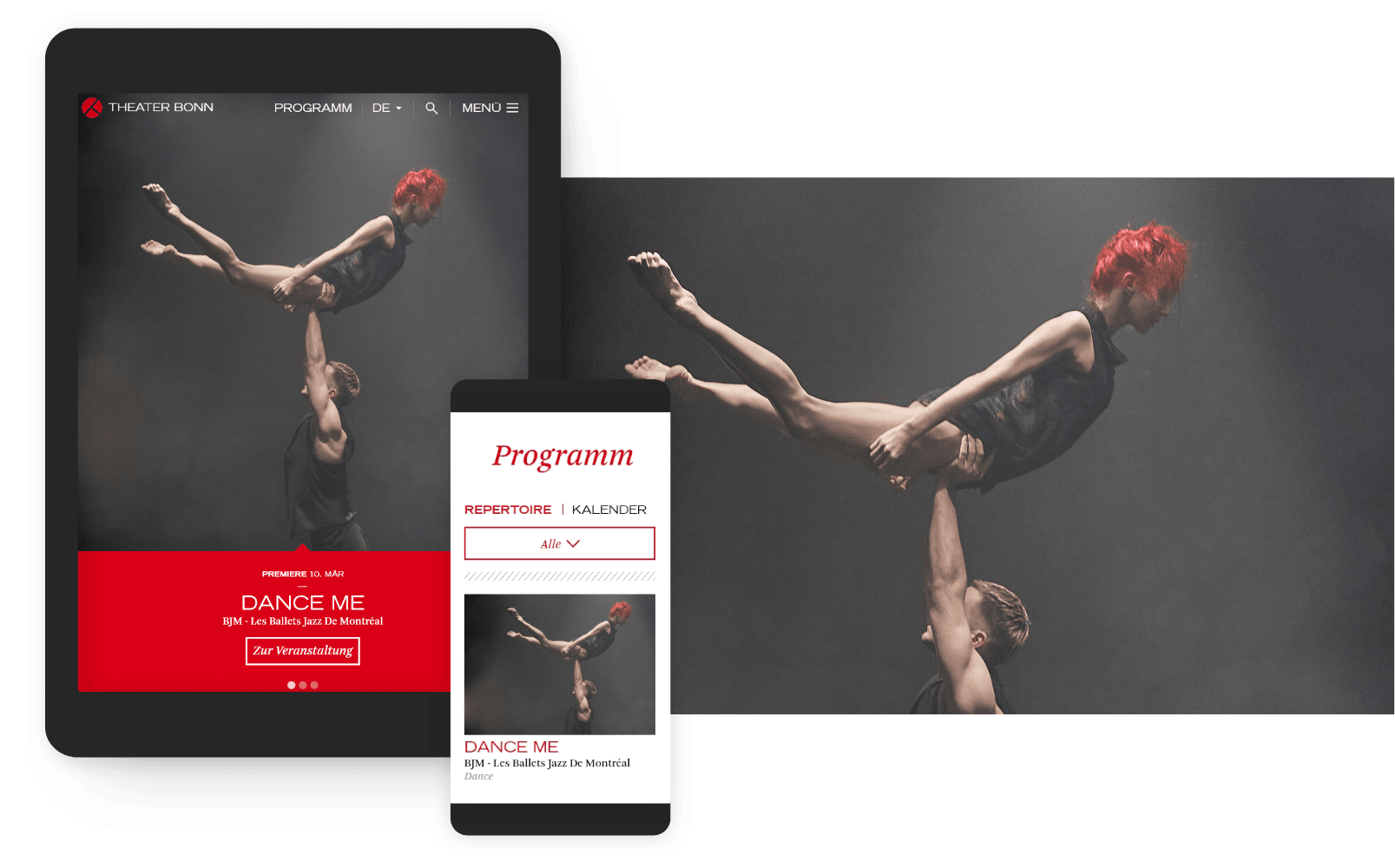 Programm Teaser – Theater Bonn | Django, Django Framework, User Centered Design, Design, Mobile-First, Relaunch, Redesign, User-Experience Workshop, Responsive, Personas-Modellierung